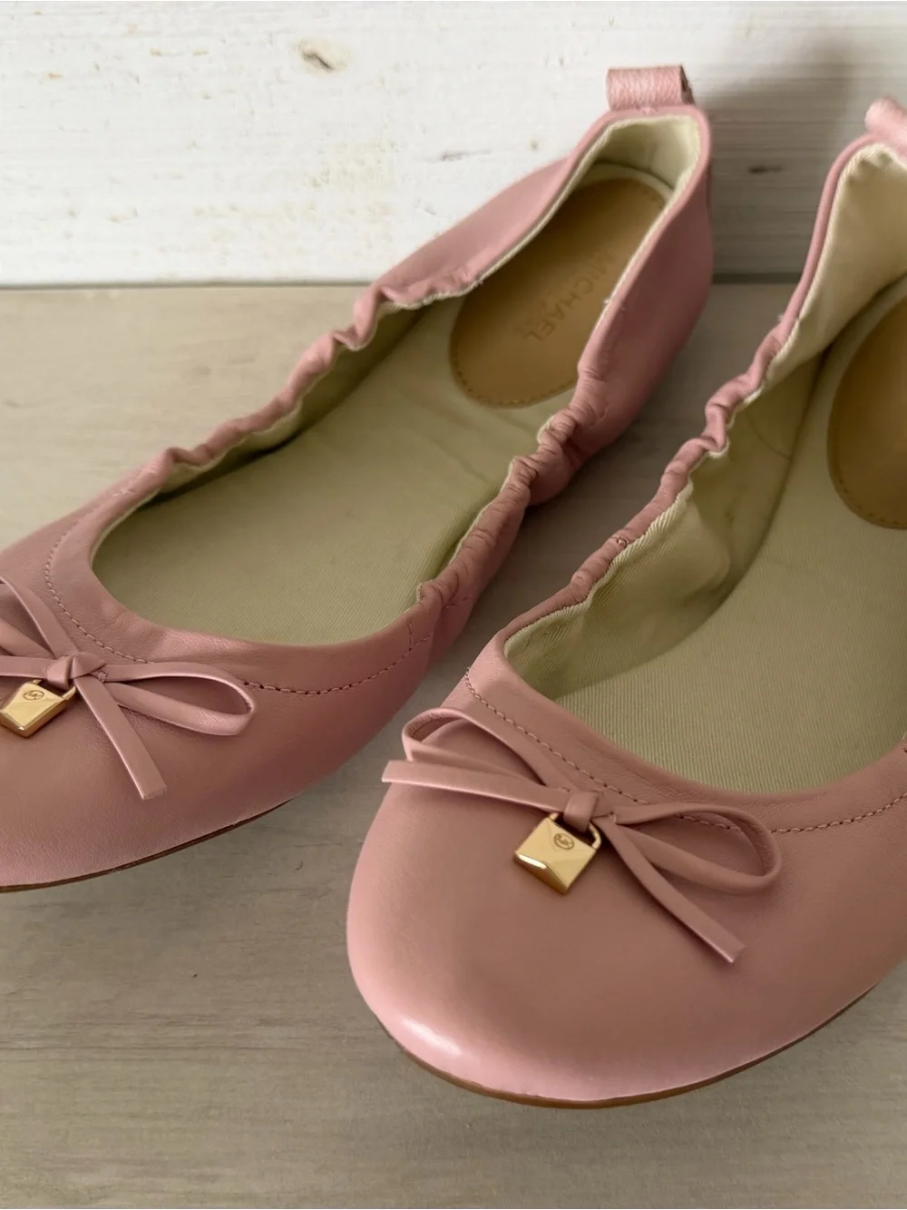 Michael Kors Juliet Ballet Flats Women’s Size 10M Blush Pink Lightweight NEW
